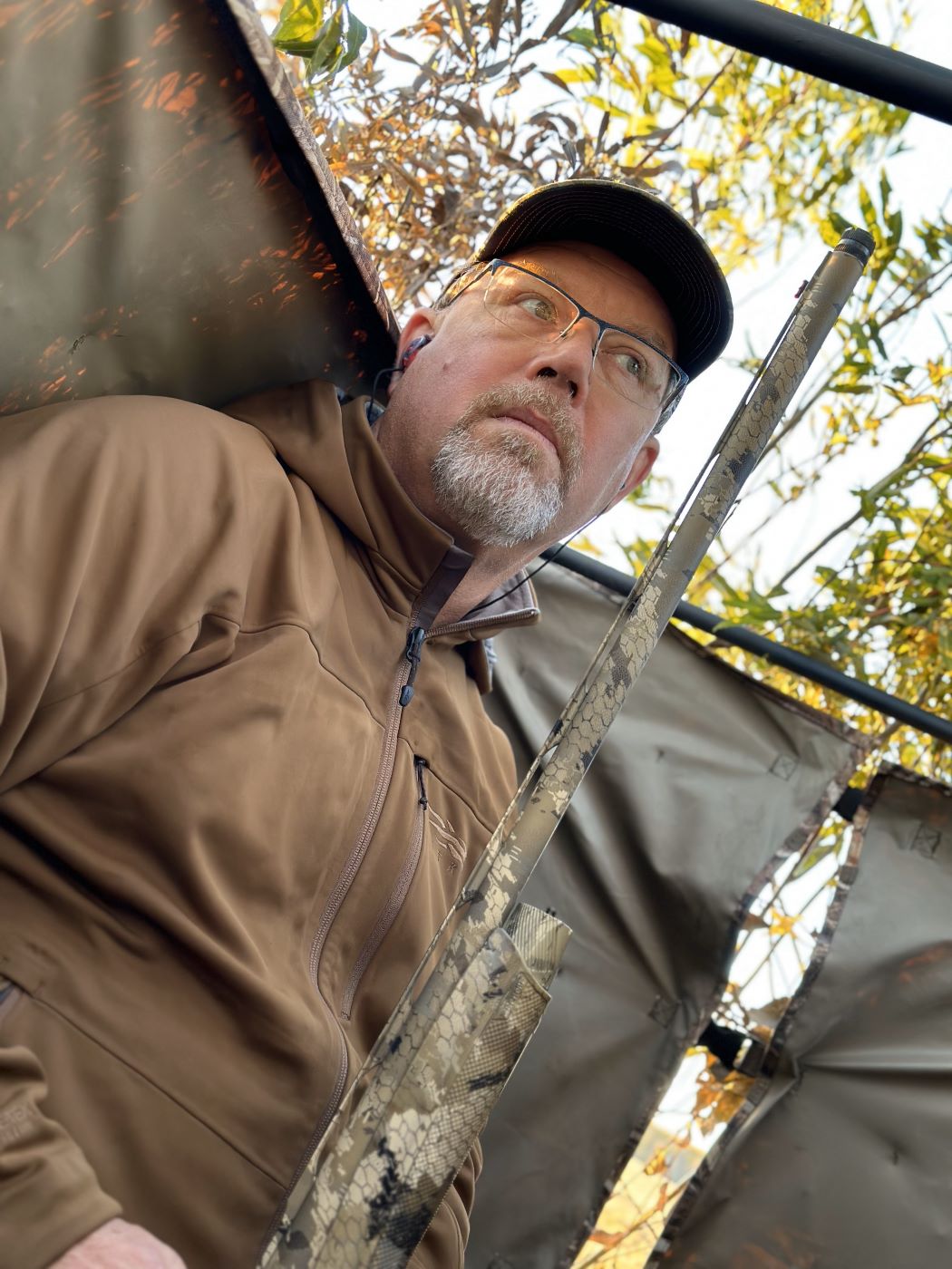 Fenson in Goose blind thinking about Bears 