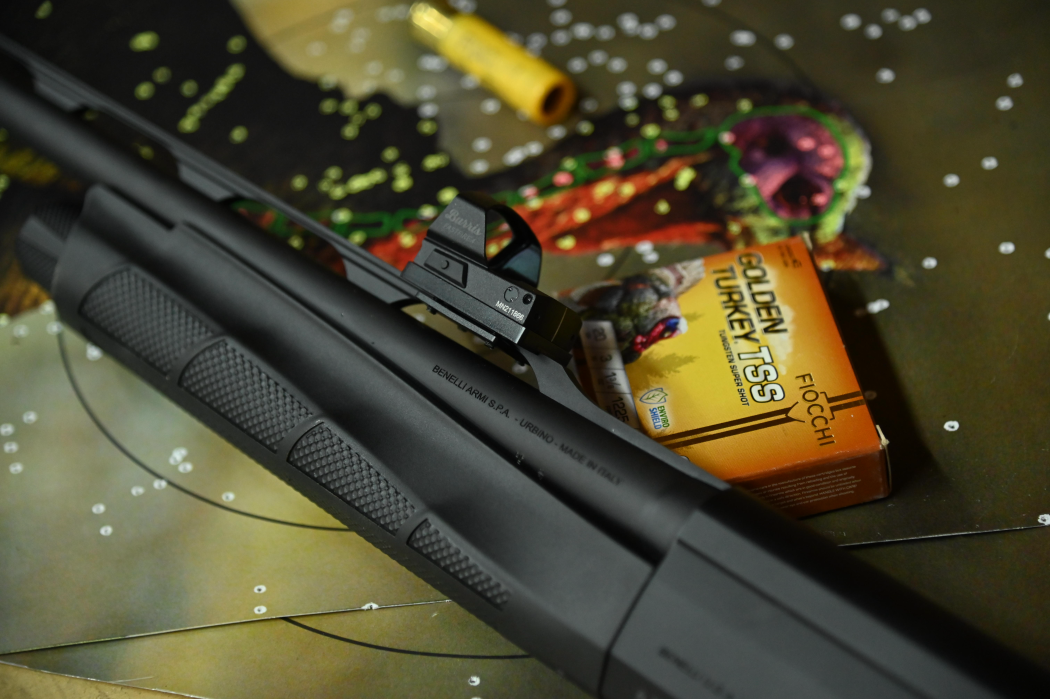 Benelli M2 with Burris Fast fire and TSS ammo 