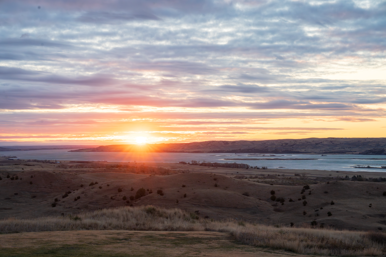 Sunrise over the MO Hills 