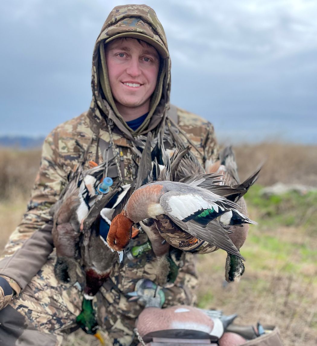 Crowson and a banded duck 