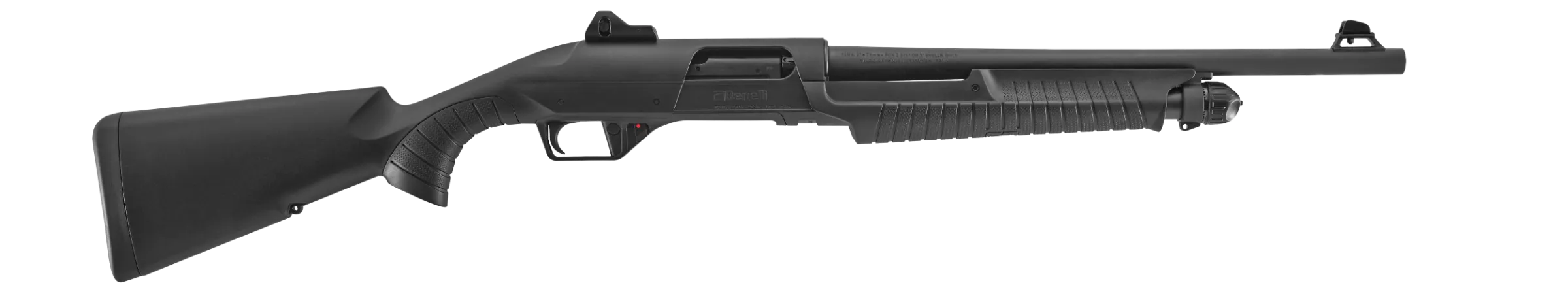 a silver and black rifle